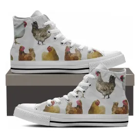 CHICKEN HIGHTOP SHOES WHITE