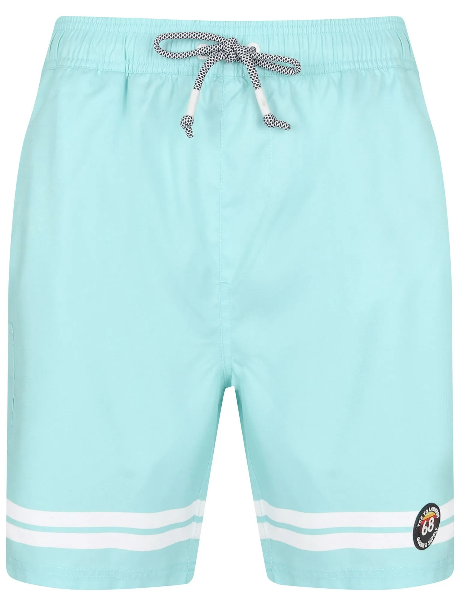 Jafari Swim Shorts With Free Matching Flip Flops In Tibetan Blue - Tokyo Laundry