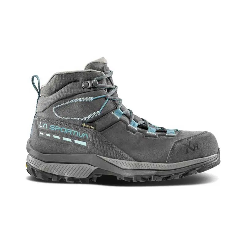 La Sportiva TX Hike Mid Leather GTX Womens Hiking Boot - Carbon/Lagoon