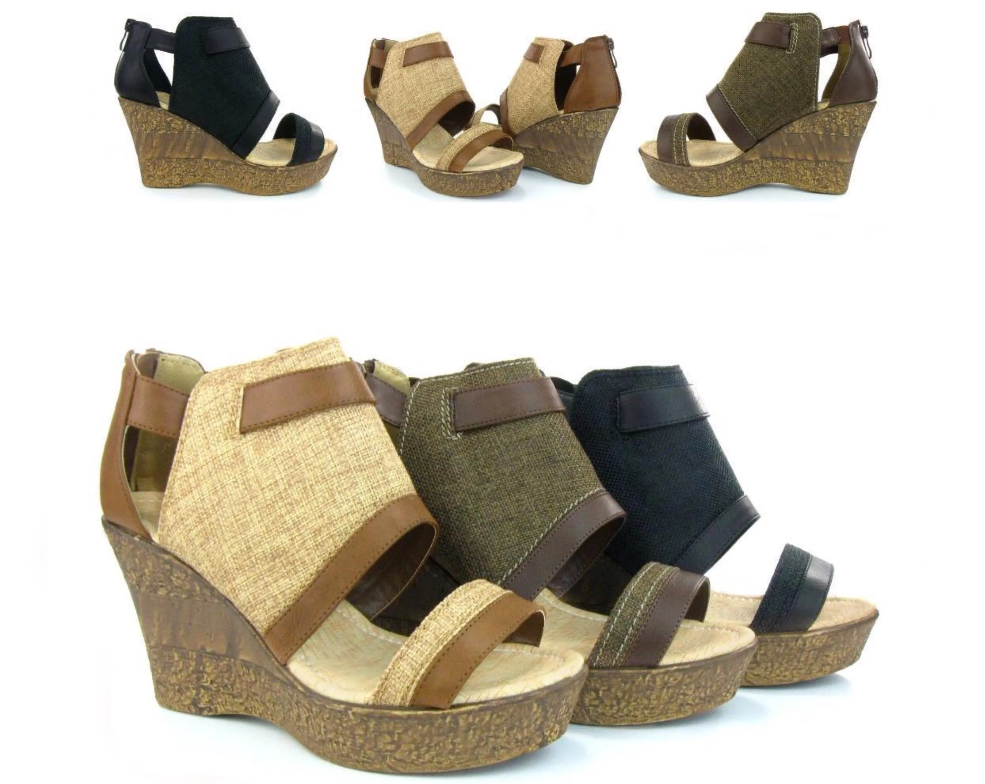 Lightweight Fly Wedge Sandals