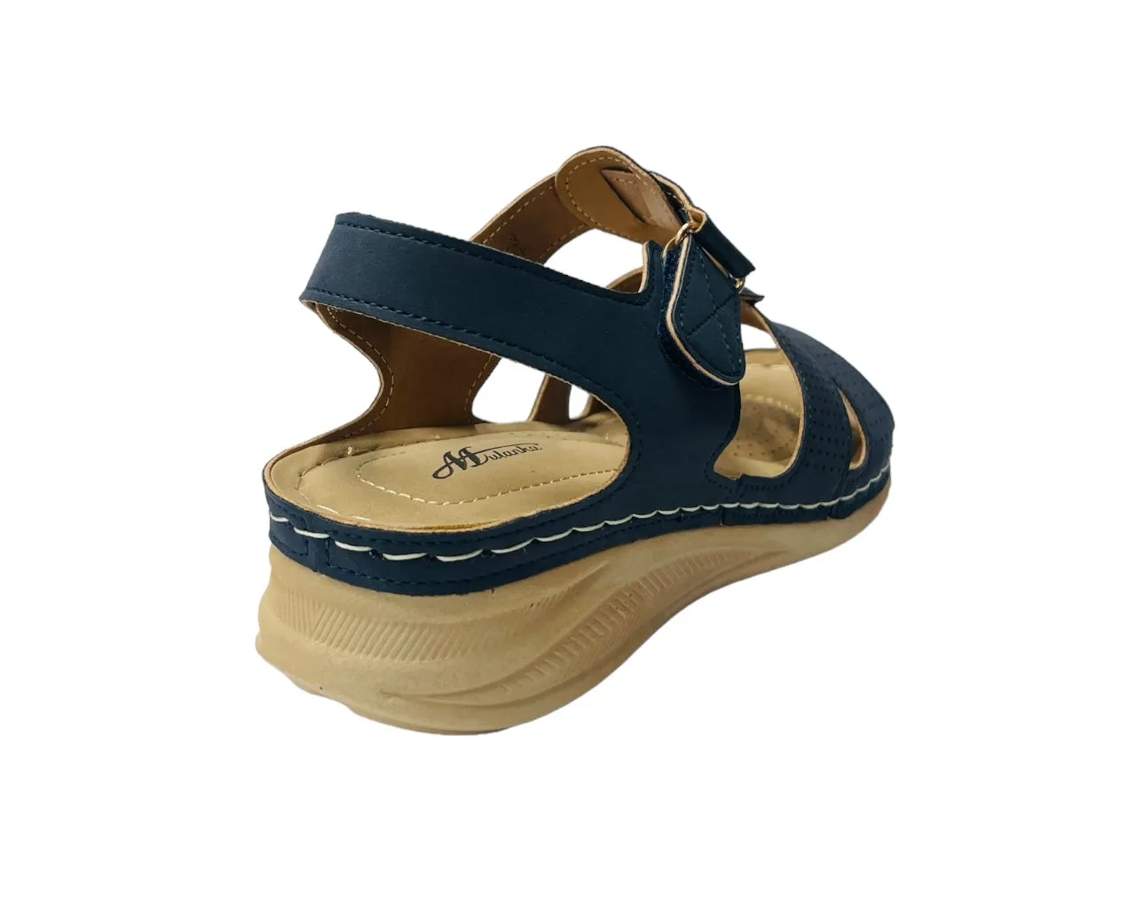 Lightweight Padded Faux Leather Sandals