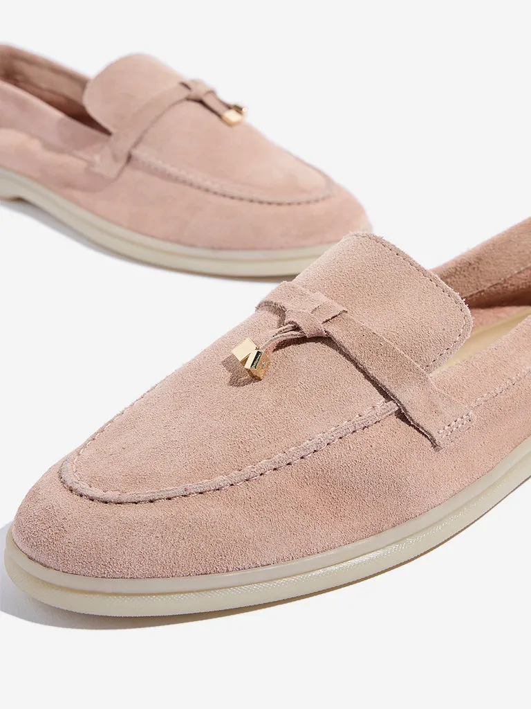 LUNA BLU Dusty Pink Loafers