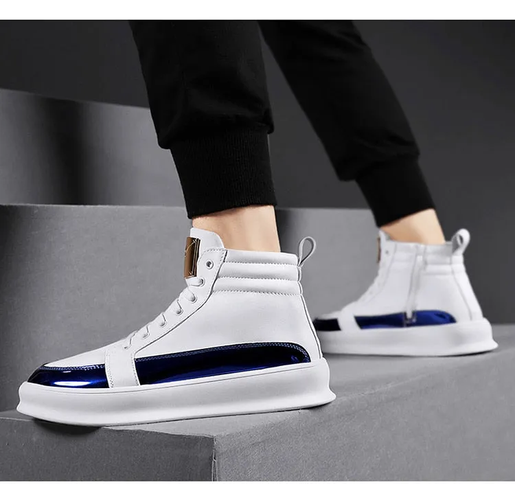 Men's Casual High Top Trendy Sneakers