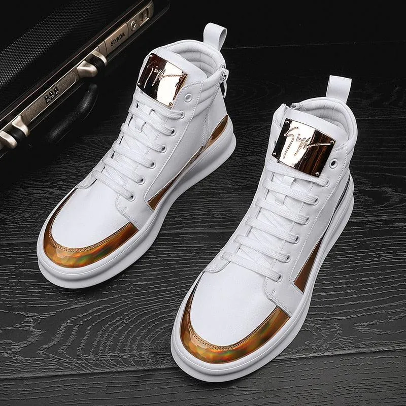 Men's Casual High Top Trendy Sneakers