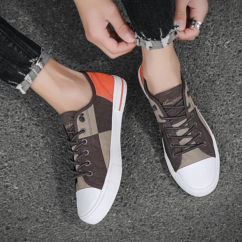 Men's Flat Canvas Comfortable Sneakers