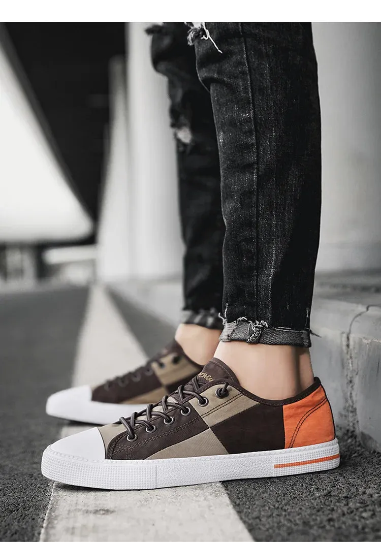 Men's Flat Canvas Comfortable Sneakers