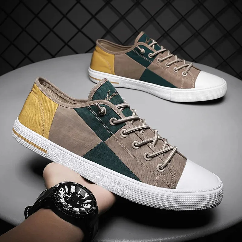 Men's Flat Canvas Comfortable Sneakers