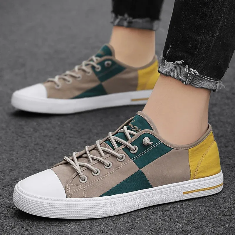 Men's Flat Canvas Comfortable Sneakers