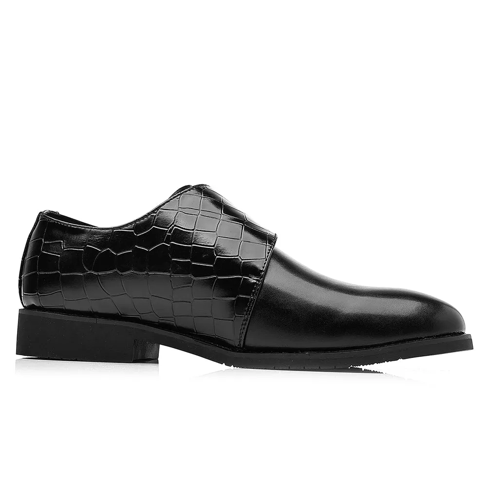 Men's Monk Strap Loafers Black Brown