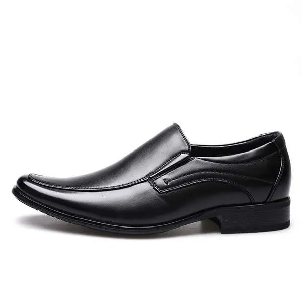 MEN'S SLIP ON SMALL SQUARE LEATHER SHOES 17995831