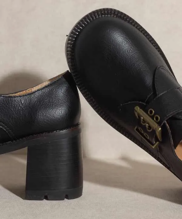 Sarah Buckled Platform Loafers