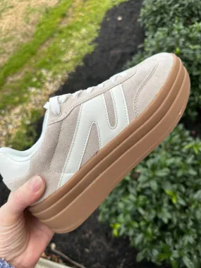 Take You Anywhere Sneakers in Taupe