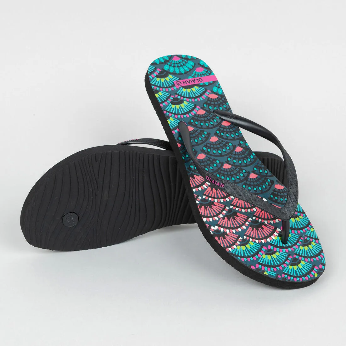 TO 100S PRINT women's flip-flops - Zig