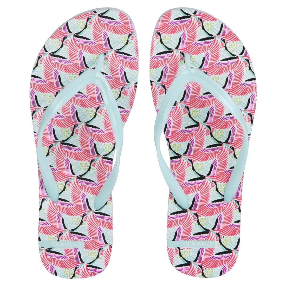 TO 100S PRINT women's flip-flops - Zig