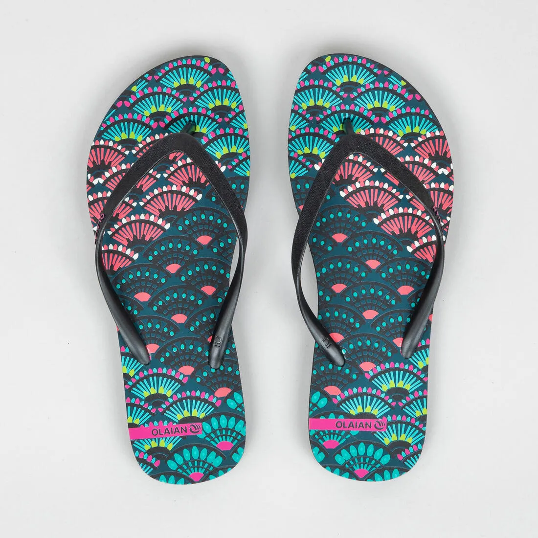 TO 100S PRINT women's flip-flops - Zig