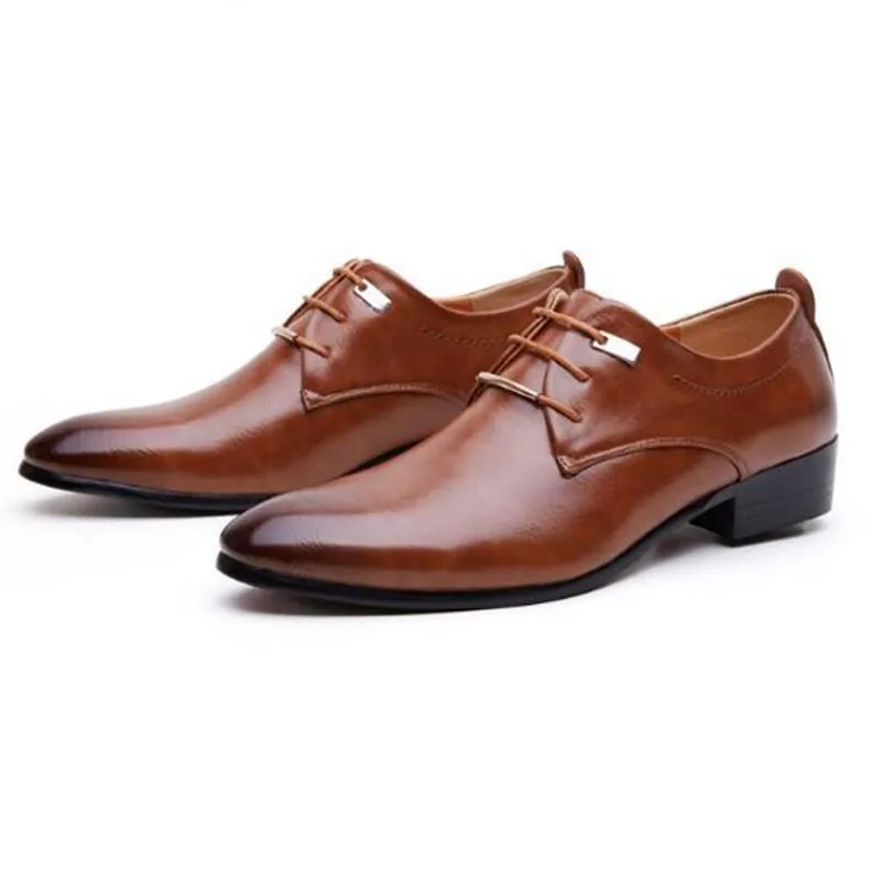 West Louis™ Business Leather Cloth Elegant Design Dress Shoes