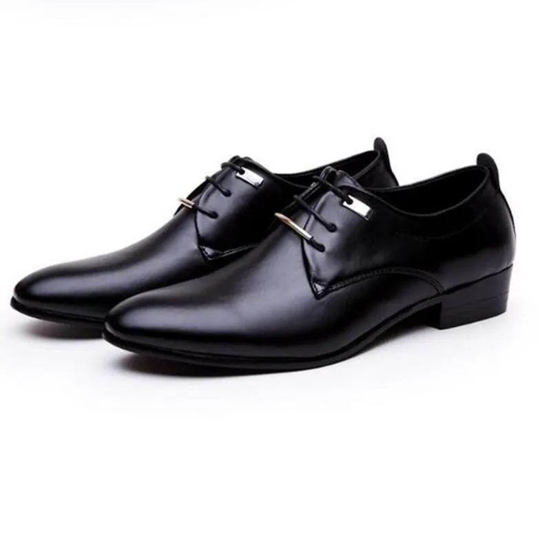 West Louis™ Business Leather Cloth Elegant Design Dress Shoes