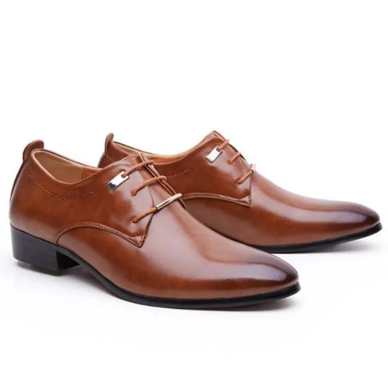 West Louis™ Business Leather Cloth Elegant Design Dress Shoes